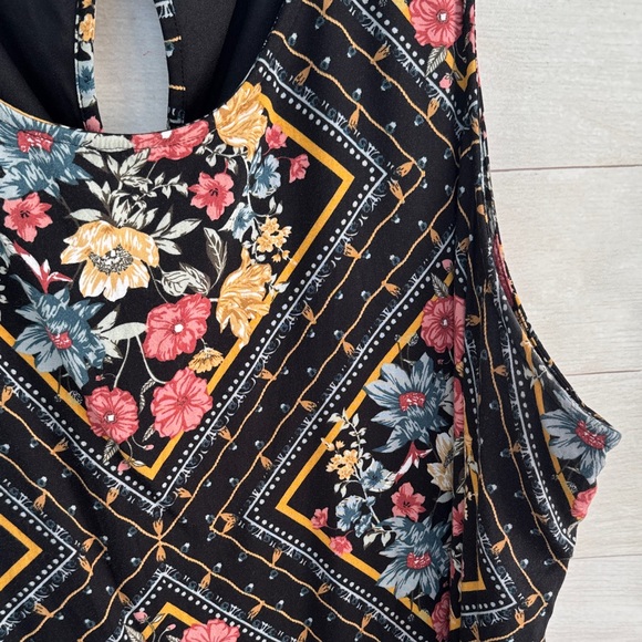 Maurices plus size Black Floral Midi Dress size 2 - Picture 3 of 4